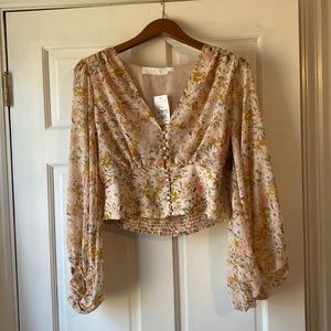 ASTR Floral Blouse NWT